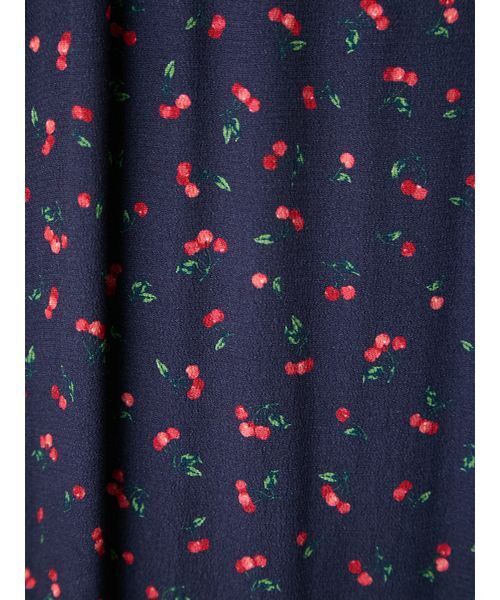 FRAY I.D(フレイアイディー)の「【00サイズあり】フルーツプリントレーヨンワンピース(ワンピース・レディース・ブラック/イエロー/ネイビー・0/1/00)」の14枚目の写真