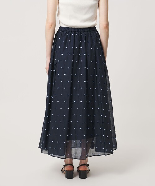 UNITED ARROWS(ユナイテッドアローズ)の「2トーン ドット ジャガード フレアスカート(スカート・レディース・ネイビー/ブラック・38/36)」の10枚目の写真
