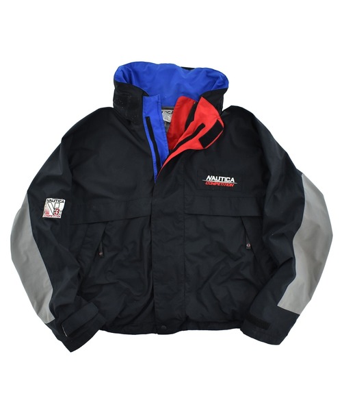 NAUTICA(ノーティカ)の「【USED】90’s Nautica Competition ギアジャケット(ナイロンジャケット・メンズ・ブラック・LARGE)」の1枚目の写真