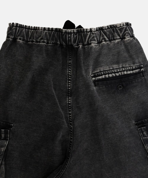 MIHARAYASUHIRO（ミハラヤスヒロ）の「【MIHARAYASUHIRO/ミハラヤスヒロ】DAMAGED CARGO PANTS（カーゴパンツ・メンズ・カーキ/ブラック・46/44）」の4枚目の写真