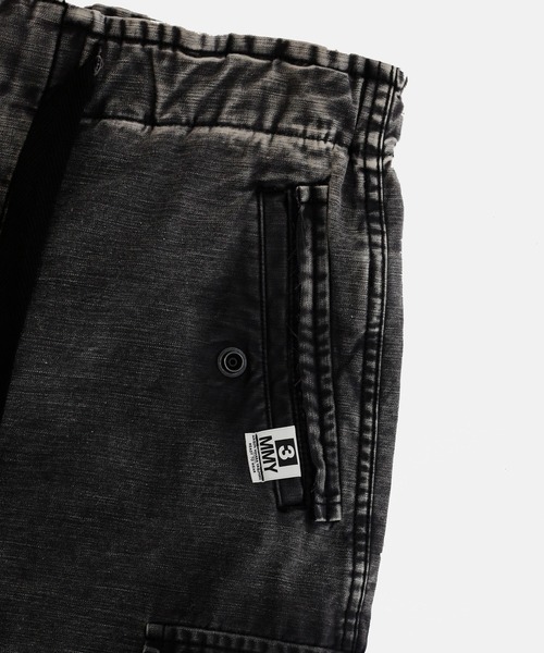 MIHARAYASUHIRO（ミハラヤスヒロ）の「【MIHARAYASUHIRO/ミハラヤスヒロ】DAMAGED CARGO PANTS（カーゴパンツ・メンズ・カーキ/ブラック・46/44）」の5枚目の写真