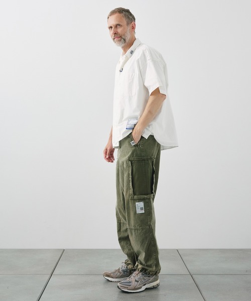MIHARAYASUHIRO(ミハラヤスヒロ)の「【MIHARAYASUHIRO/ミハラヤスヒロ】DAMAGED CARGO PANTS(カーゴパンツ・メンズ・カーキ/ブラック・46/44)」の13枚目の写真