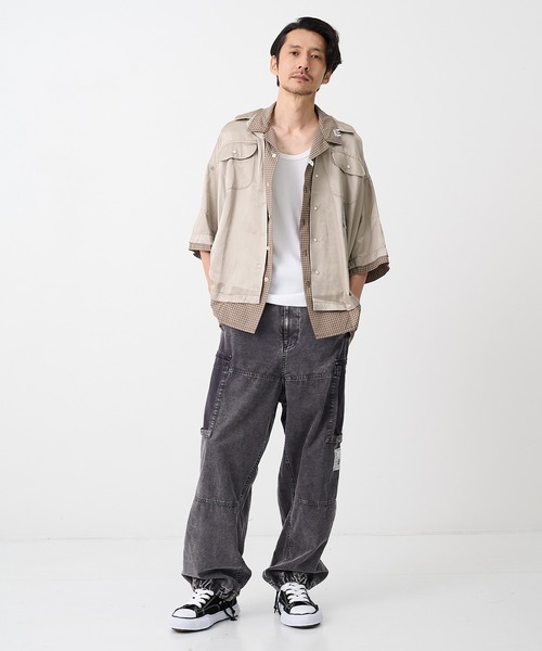 MIHARAYASUHIRO(ミハラヤスヒロ)の「【MIHARAYASUHIRO/ミハラヤスヒロ】DAMAGED CARGO PANTS(カーゴパンツ・メンズ・カーキ/ブラック・46/44)」の22枚目の写真