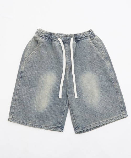 improves(インプローブス)の「ワイド デニム ハーフ パンツ(デニムパンツ・メンズ・ネイビー/サックスブルー・MEDIUM/LARGE)」の11枚目の写真