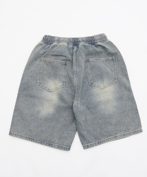 improves(インプローブス)の「ワイド デニム ハーフ パンツ(デニムパンツ・メンズ・ネイビー/サックスブルー・MEDIUM/LARGE)」の12枚目の写真