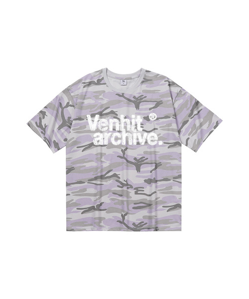VENHIT(ベンヒット)の「VenhitArchive カモ半袖Tシャツ(Tシャツ/カットソー・レディース・グレー/グリーン・SMALL/MEDIUM/LARGE/X-LARGE)」の2枚目の写真