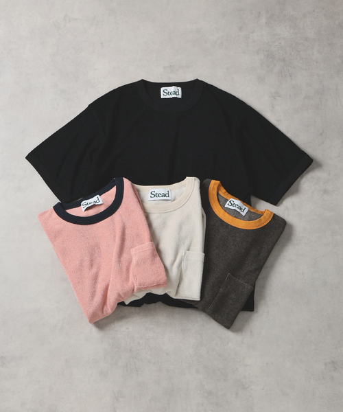 Stead / パイル リンガー ワイド ポケット Tシャツ（Tシャツ