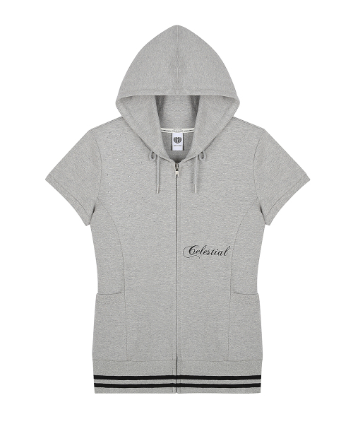 セール】SY ANGEL HOOD ZIP UP(GRAY)（パーカー）｜LUVISTRUE（ラヴ