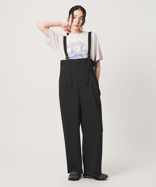 BEAUTY&YOUTH UNITED ARROWS(ビューティーアンドユースユナイテッドアローズ)の「ベルトストラップ オールインワン ウォッシャブル(つなぎ/オールインワン・レディース・モカ/ブラック・M/S)」の1枚目の写真