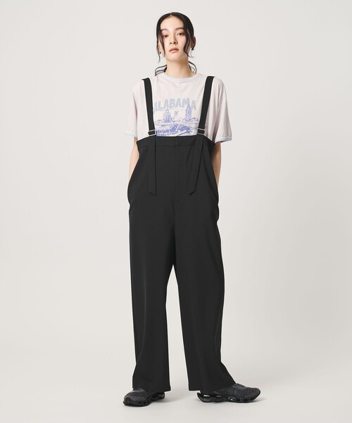 BEAUTY&YOUTH UNITED ARROWS(ビューティーアンドユースユナイテッドアローズ)の「ベルトストラップ オールインワン ウォッシャブル(つなぎ/オールインワン・レディース・モカ/ブラック・M/S)」の4枚目の写真