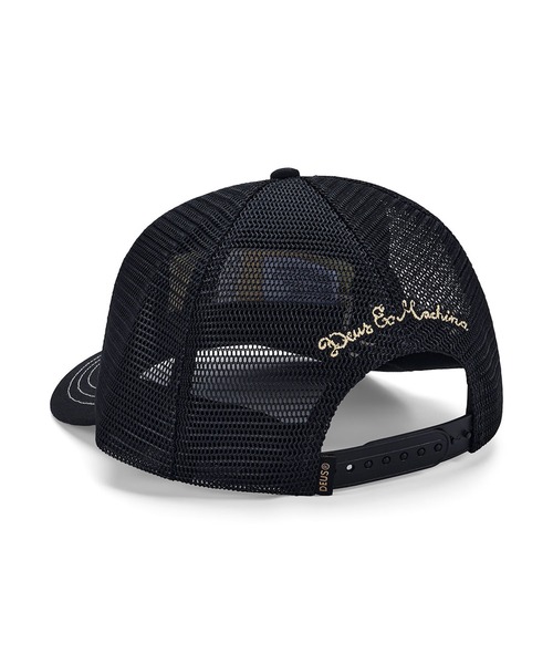 DEUS EX MACHINA(デウスエクスマキナ)の「MALDEN TRUCKER コットンメッシュキャップ(キャップ・メンズ・ブラック/ブルー/レッド・OS)」の5枚目の写真