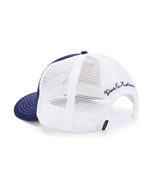DEUS EX MACHINA(デウスエクスマキナ)の「MALDEN TRUCKER コットンメッシュキャップ(キャップ・メンズ・ブラック/ブルー/レッド・OS)」の18枚目の写真