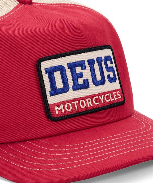 DEUS EX MACHINA(デウスエクスマキナ)の「MALDEN TRUCKER コットンメッシュキャップ(キャップ・メンズ・ブラック/ブルー/レッド・OS)」の11枚目の写真