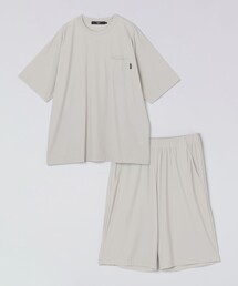 SHIPS Colors（シップス カラーズ）の「【WEB限定】SHIPS Colors:〈接触冷感〉カノコ Tシャツ & ショーツ セット◆（Tシャツ/カットソー）」