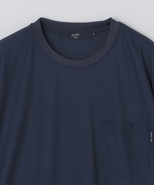 SHIPS Colors（シップス カラーズ）の「【WEB限定】SHIPS Colors:〈接触冷感〉カノコ Tシャツ ＆ ショーツ セット◇（Tシャツ/カットソー・メンズ・ネイビー/ブラック/グレー・MEDIUM/X-LARGE/LARGE）」の14枚目の写真