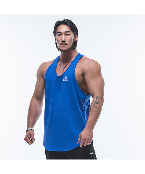 PHYSICAL GARMENTS（フィジカルガーメンツ）の「P2432 ライトシングル ビヨンド マッスルタンクトップ [4 COLOR]（Tシャツ/カットソー・メンズ・ブラック/イエロー/ブルー・LARGE/MEDIUM/X-LARGE/XX-LARGE）」の2枚目の写真