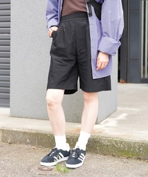 Kotoe（コトエ）の「【ストレッチ仕様】シンプル タック ハーフパンツ（その他パンツ）」