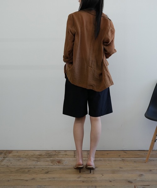 Kotoe(コトエ)の「【ストレッチ仕様】シンプル タック ハーフパンツ(その他パンツ・レディース・ブラック/ベージュ/ダークグリーン・FREE)」の13枚目の写真