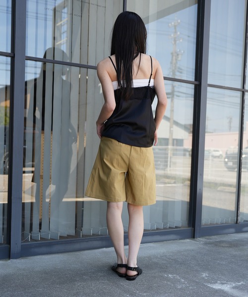 Kotoe(コトエ)の「【ストレッチ仕様】シンプル タック ハーフパンツ(その他パンツ・レディース・ブラック/ベージュ/ダークグリーン・FREE)」の16枚目の写真