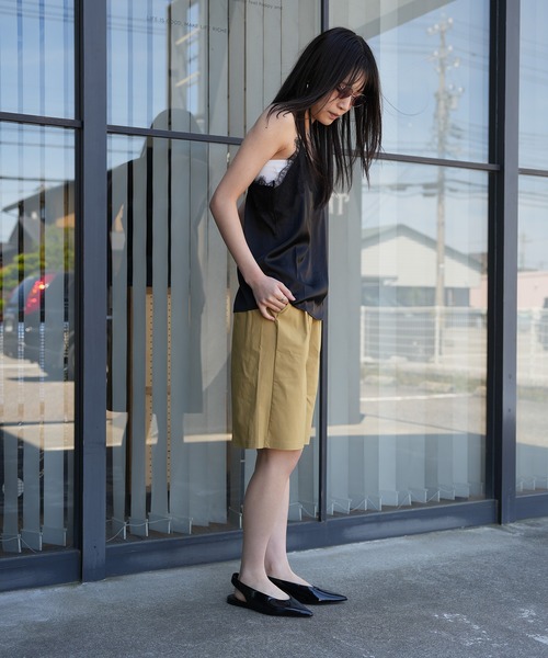 Kotoe(コトエ)の「【ストレッチ仕様】シンプル タック ハーフパンツ(その他パンツ・レディース・ブラック/ベージュ/ダークグリーン・FREE)」の17枚目の写真