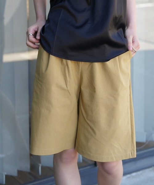 Kotoe(コトエ)の「【ストレッチ仕様】シンプル タック ハーフパンツ(その他パンツ・レディース・ブラック/ベージュ/ダークグリーン・FREE)」の20枚目の写真