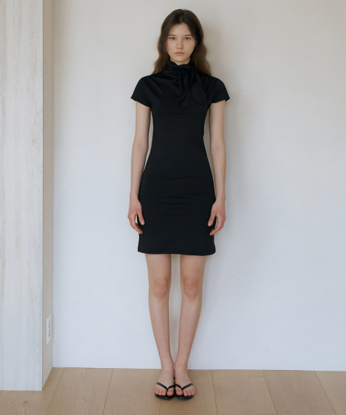 REORG(リオルグ)の「WA TIE HALF NECK MINI OPS BLACK(ワンピース・レディース・その他・SMALL/MEDIUM)」の3枚目の写真