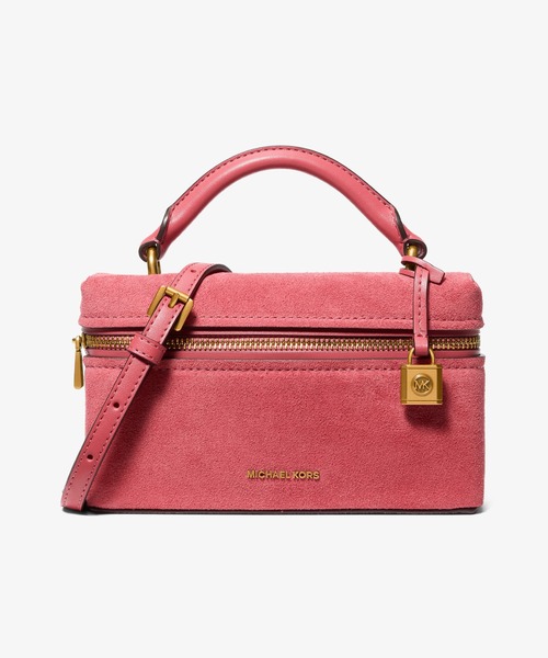 MICHAEL KORS(マイケルコース)の「JANA スエード コンバーチブル クロスボディバッグ エクストラスモール(ショルダーバッグ・レディース・ピンク系・FREE)」の1枚目の写真