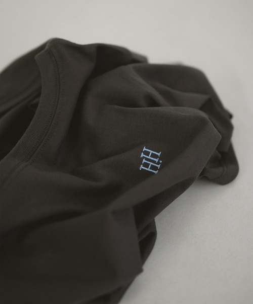 hellam home(へラムホーム)の「【UVカット&接触冷感】配色刺繍Tシャツ(Tシャツ/カットソー・レディース・ブラウン/オフホワイト/チャコール/イエロー・FREE)」の18枚目の写真