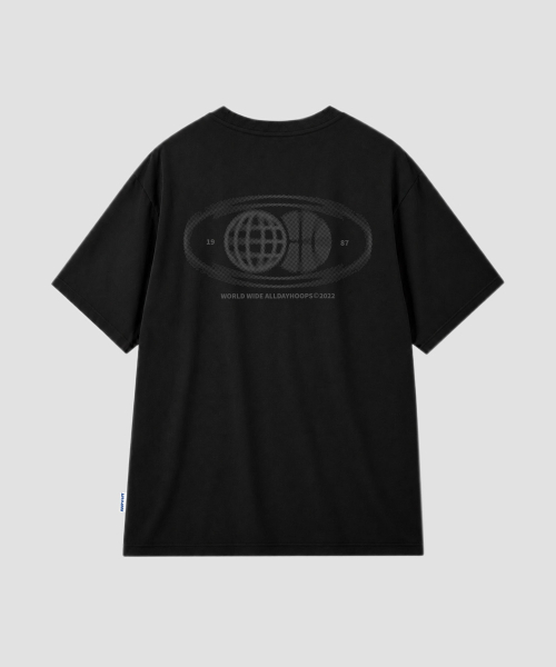 ALL DAY HOOPS(オールデイフープス)の「ADH ワールドワイド オーバーサイズ 半袖Tシャツ ブラック(Tシャツ/カットソー・メンズ・その他・1/2/3/WOMENS)」の3枚目の写真