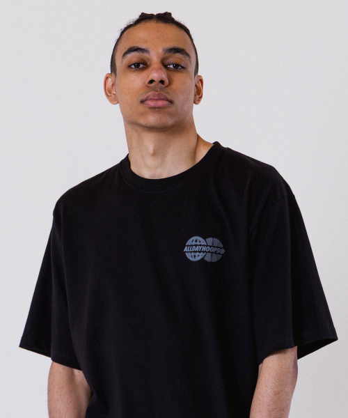 ALL DAY HOOPS(オールデイフープス)の「ADH ワールドワイド オーバーサイズ 半袖Tシャツ ブラック(Tシャツ/カットソー・メンズ・その他・1/2/3/WOMENS)」の10枚目の写真