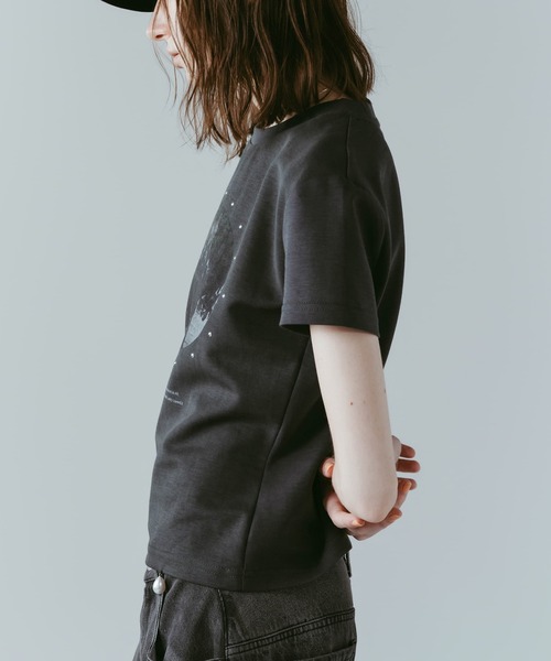 Knuth Marf(クヌースマーフ)の「【Knuth Marf】クヌースマーフ studded compact tee(Tシャツ/カットソー・レディース・ブルー/アイボリー/チャコールグレー・FREE)」の14枚目の写真