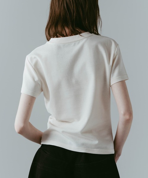Knuth Marf(クヌースマーフ)の「【Knuth Marf】クヌースマーフ studded compact tee(Tシャツ/カットソー・レディース・ブルー/アイボリー/チャコールグレー・FREE)」の20枚目の写真