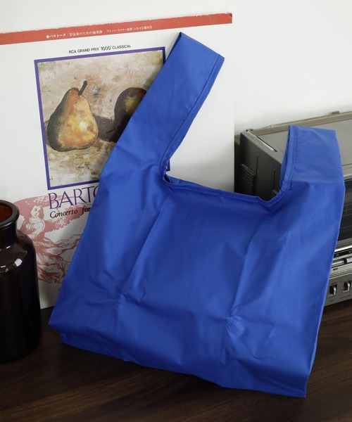392 plusm（サンキューニプリュスエム）の「392plusm 392PLUSM PU ECO BAG_MINI サンキューニ プリュスエム PU エコバッグミニ ﾑｼﾞ（エコバッグ/サブバッグ・メンズ・イエロー/ブラック/ブルー/レッド・ONE）」の2枚目の写真