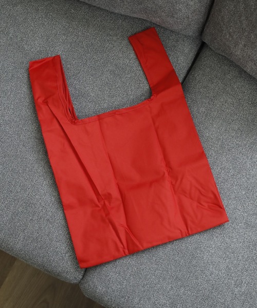 392 plusm（サンキューニプリュスエム）の「392plusm 392PLUSM PU ECO BAG_MINI サンキューニ プリュスエム PU エコバッグミニ ﾑｼﾞ（エコバッグ/サブバッグ・メンズ・イエロー/ブラック/ブルー/レッド・ONE）」の12枚目の写真