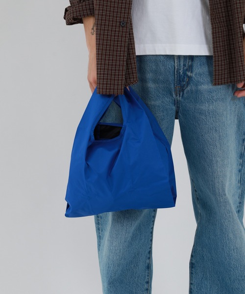 392 plusm（サンキューニプリュスエム）の「392plusm 392PLUSM PU ECO BAG_MINI サンキューニ プリュスエム PU エコバッグミニ ﾑｼﾞ（エコバッグ/サブバッグ・メンズ・イエロー/ブラック/ブルー/レッド・ONE）」の20枚目の写真