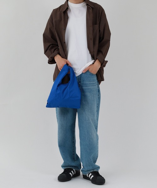 392 plusm（サンキューニプリュスエム）の「392plusm 392PLUSM PU ECO BAG_MINI サンキューニ プリュスエム PU エコバッグミニ ﾑｼﾞ（エコバッグ/サブバッグ・メンズ・イエロー/ブラック/ブルー/レッド・ONE）」の21枚目の写真