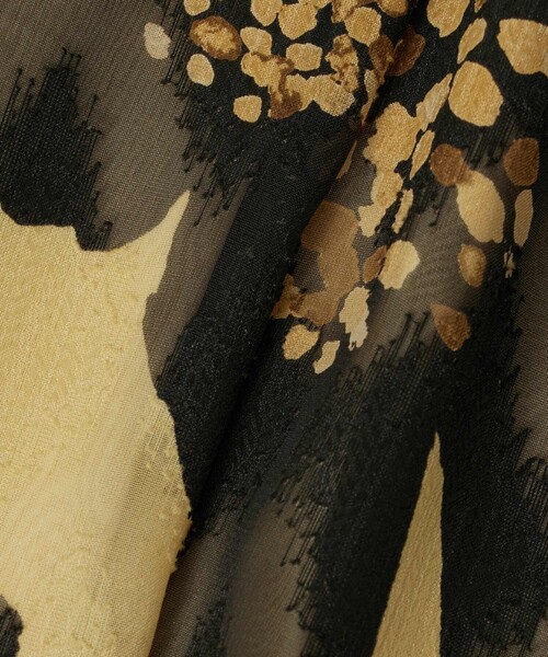 allureville(アルアバイル)の「BIG FLOWER シアードレス(ワンピース・レディース・ネイビー/ベージュ・2/1)」の13枚目の写真