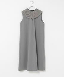 mizuiroind | mizuiro-ind PLEATS COLLOR NO-SLEEVE ONE-PIECE(ワンピース)