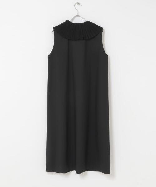 mizuiroind(ミズイロインド)の「mizuiro-ind PLEATS COLLOR NO-SLEEVE ONE-PIECE(ワンピース・レディース・グレー/ブラック・ONE)」の5枚目の写真