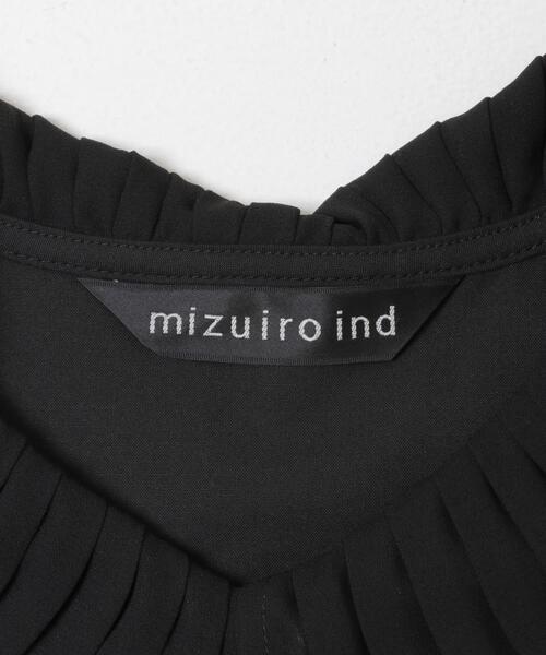 mizuiroind(ミズイロインド)の「mizuiro-ind PLEATS COLLOR NO-SLEEVE ONE-PIECE(ワンピース・レディース・グレー/ブラック・ONE)」の7枚目の写真