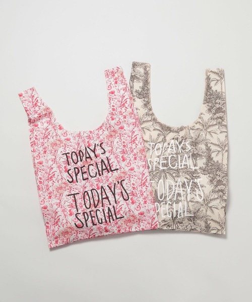 TODAY'S SPECIAL(トゥデイズスペシャル)の「【先行予約】BOTANICAL MARCHE BAG M / 618994(エコバッグ/サブバッグ・レディース・レッド/ブラウン・FREE)」の3枚目の写真