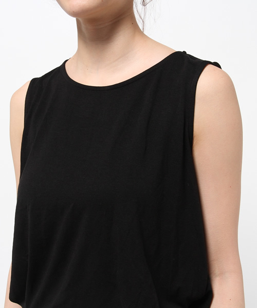 earth music&ecology（アースミュージックアンドエコロジー）の「【2016Spring】オールインワンワイドパンツ（つなぎ/オールインワン・レディース・ブラック/ネイビー・MEDIUM/SMALL）」の6枚目の写真