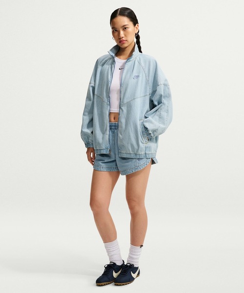 NIKE（ナイキ）の「NIKE AS W NK WR DENIM SHORT / ナイキ ウィメンズ WR デニム ショート 【SP】（デニムパンツ・レディース・ライトインディゴブルー・S/M/L）」の8枚目の写真