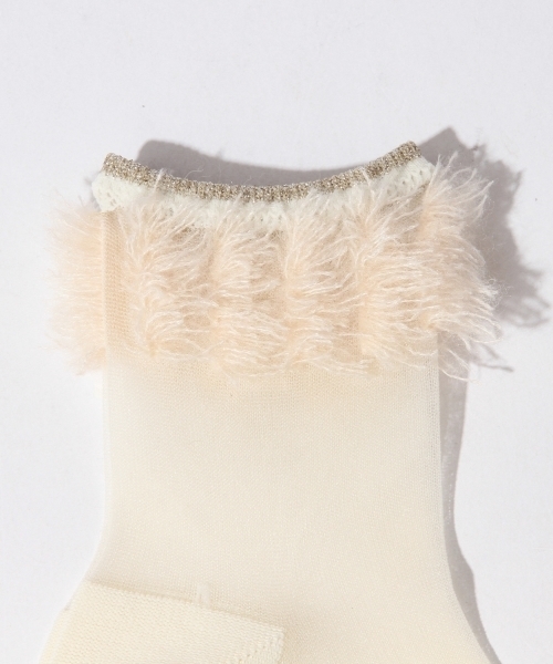 ANTIPAST(アンティパスト)の「ANTIPAST / フリンジ ショートソックス(ソックス/靴下・レディース・ホワイト系その他/ブラック・ONE SIZE)」の5枚目の写真