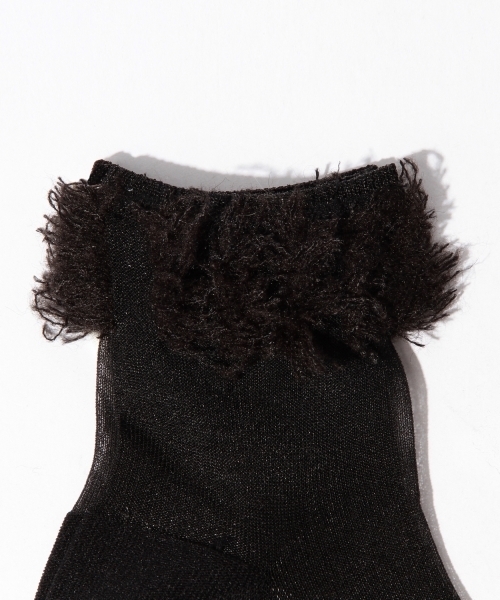 ANTIPAST(アンティパスト)の「ANTIPAST / フリンジ ショートソックス(ソックス/靴下・レディース・ホワイト系その他/ブラック・ONE SIZE)」の8枚目の写真