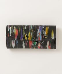 【macromauro】 paint wallet / BLACK