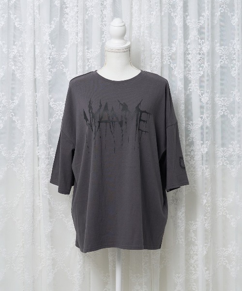 nyanMe(ニャンミー)の「猫猫てぃしゃつ(Tシャツ/カットソー・レディース・ホワイト/ブラック/チャコール・FREE)」の14枚目の写真