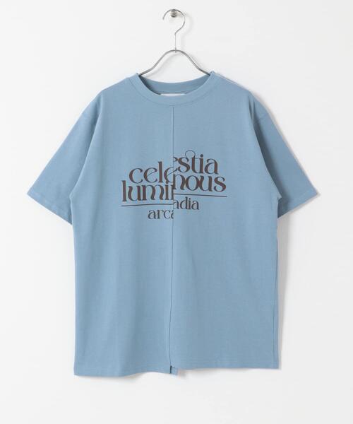 SENSE OF PLACE by URBAN RESEARCH(センスオブプレイスバイアーバンリサーチ)の「アシメグラフィックショートスリーブTシャツ(Tシャツ/カットソー・メンズ・イエロー/グレー/ブルー・MEDIUM/LARGE)」の20枚目の写真