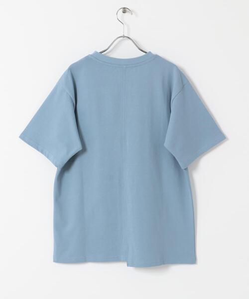 SENSE OF PLACE by URBAN RESEARCH(センスオブプレイスバイアーバンリサーチ)の「アシメグラフィックショートスリーブTシャツ(Tシャツ/カットソー・メンズ・イエロー/グレー/ブルー・MEDIUM/LARGE)」の22枚目の写真