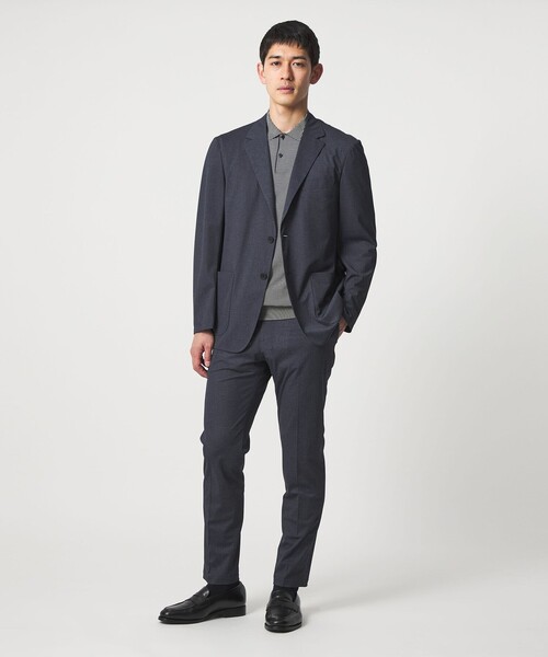 UNITED ARROWS(ユナイテッドアローズ)の「トリコット ソリッド シングル2ボタン テーラードジャケット UA COZY ウォッシャブル ストレッチ 通気性(テーラードジャケット・メンズ・ネイビー・XXL/L/XL/M/S)」の4枚目の写真